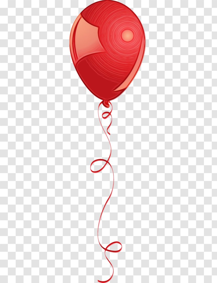 Hot Air Balloon - Red - Smile Heart Transparent PNG