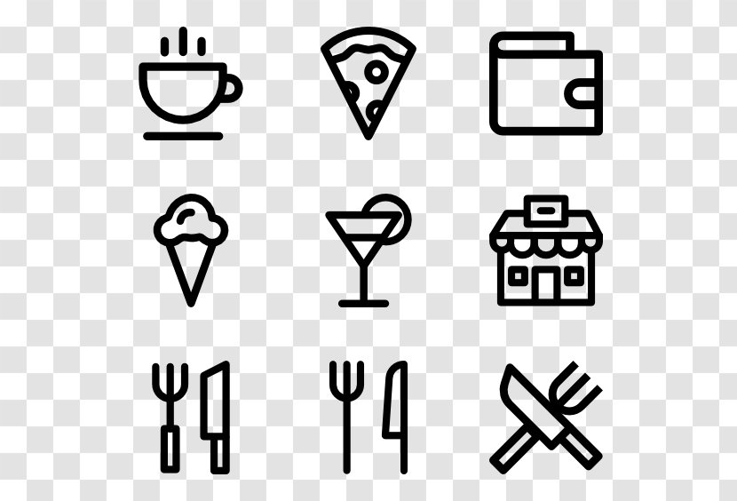 Icon Design Clip Art - White - Eating Restaurant Transparent PNG