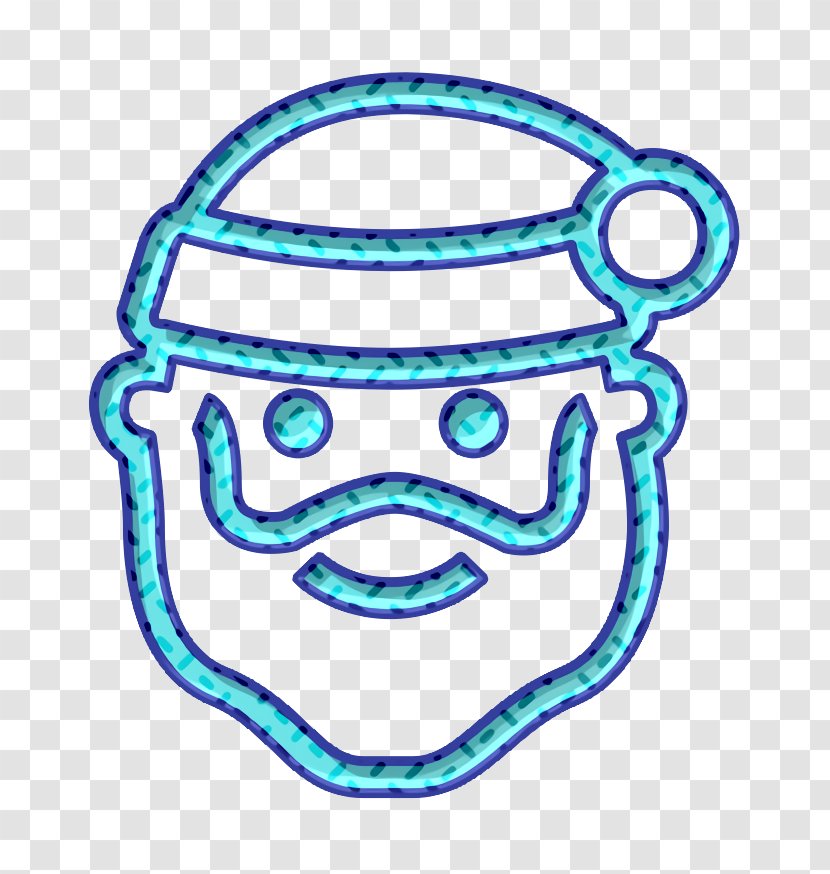 Christmas Icon Santa Weihnachten - Smile Line Art Transparent PNG
