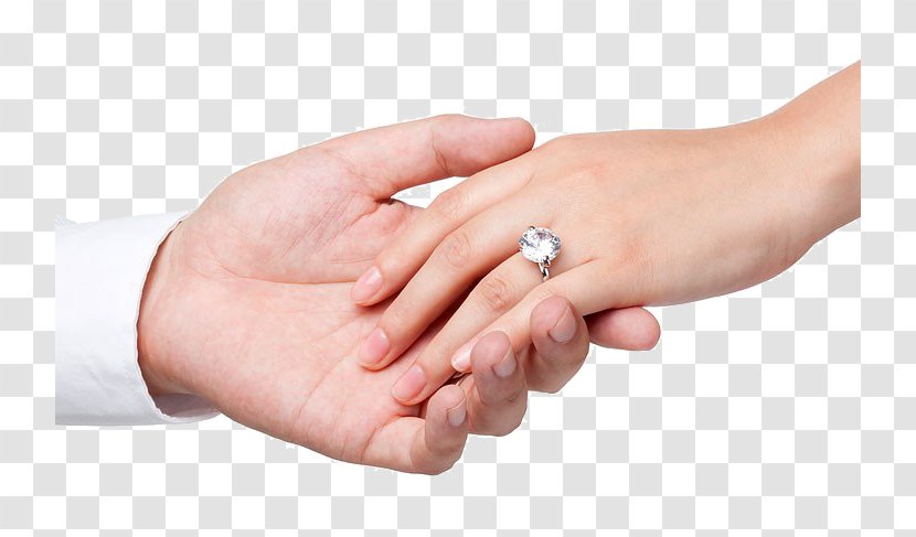Engagement Ring Wedding Marriage Hand - Proposal - The Bride And Groom In Transparent PNG