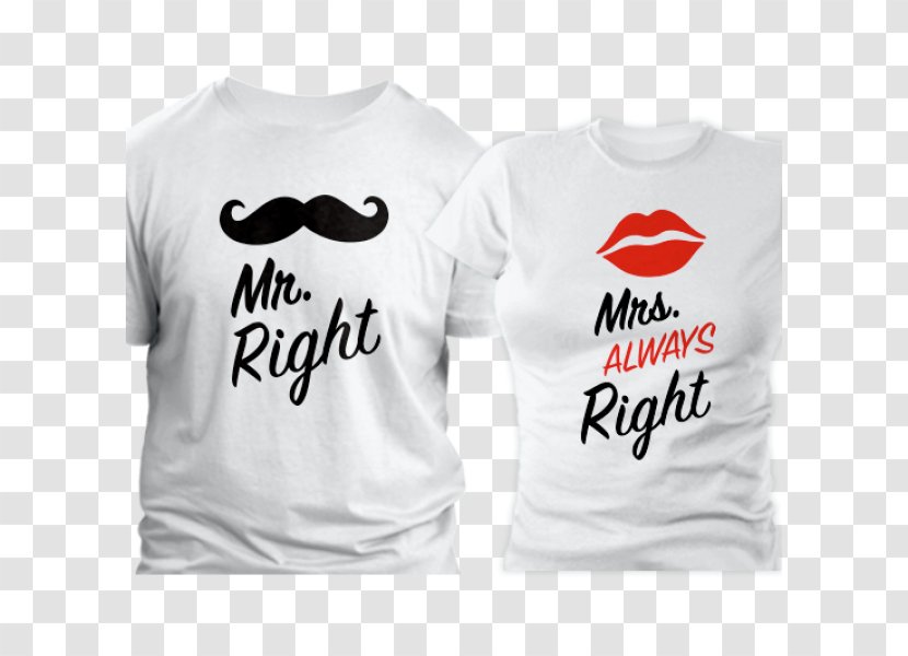 T-shirt Clothing Mrs. Spreadshirt - Mr Right Transparent PNG
