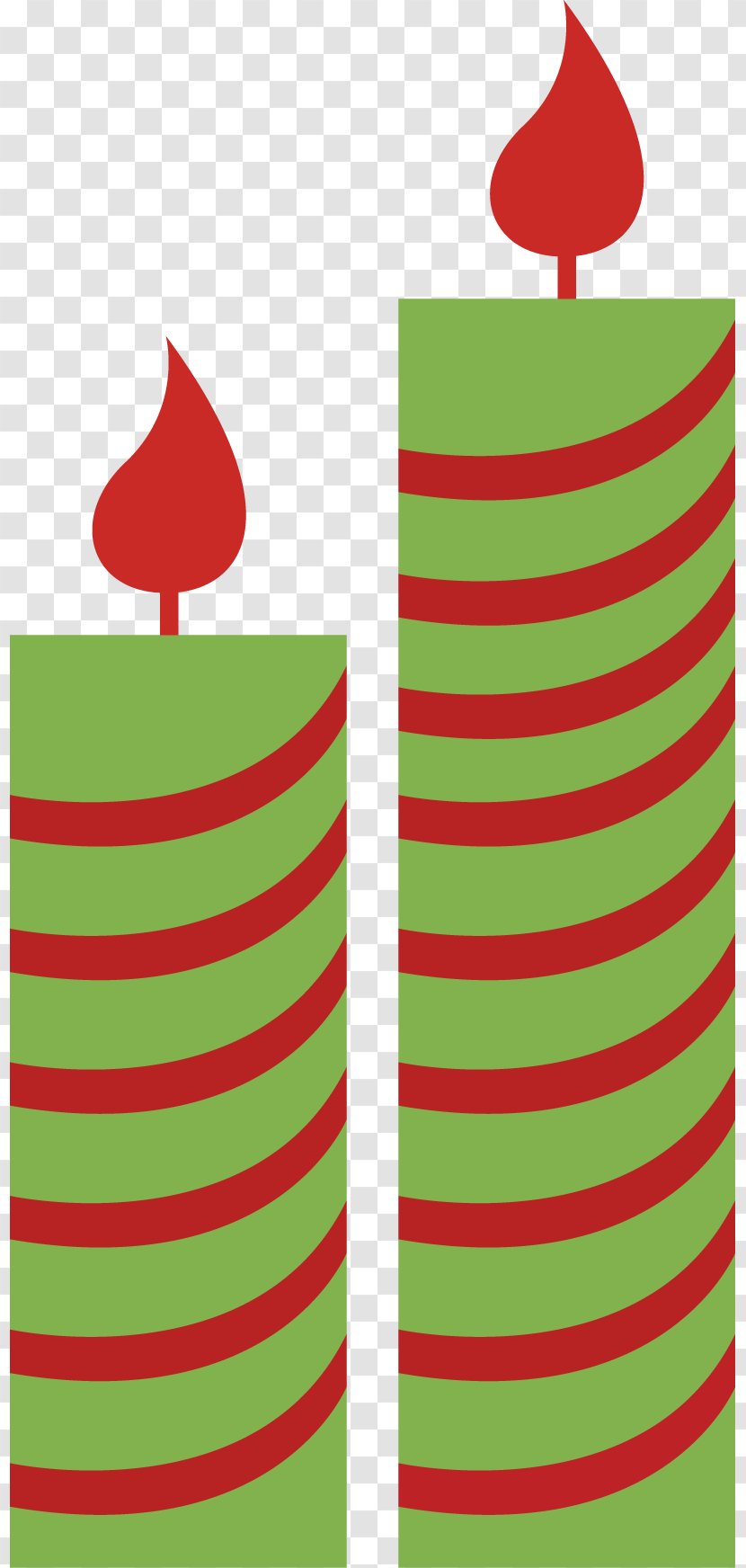 Vector Birthday Candles Creative Design - Creativity - Green Transparent PNG
