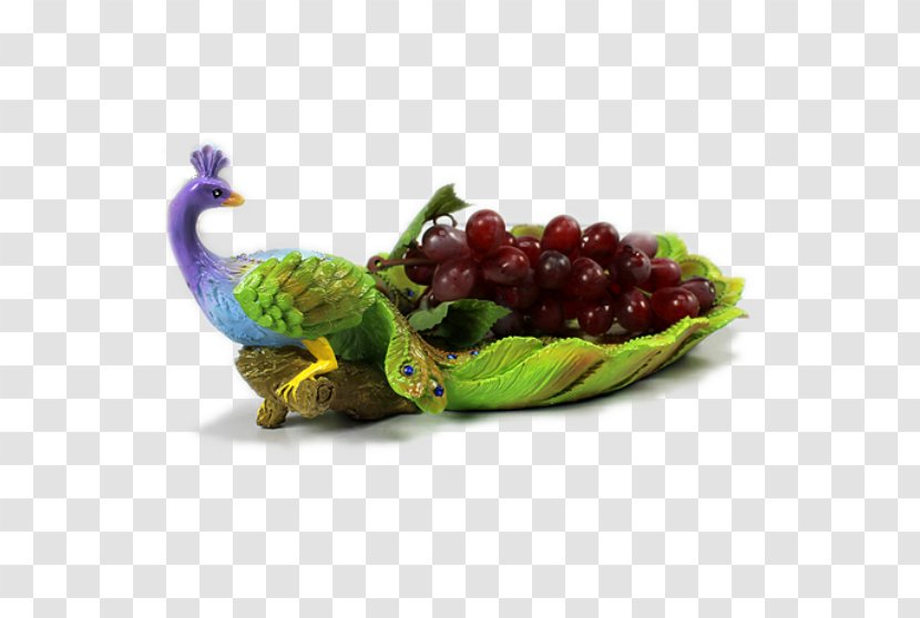 Table Fruit Gift Basket - Plate - Peacock Dish Transparent PNG