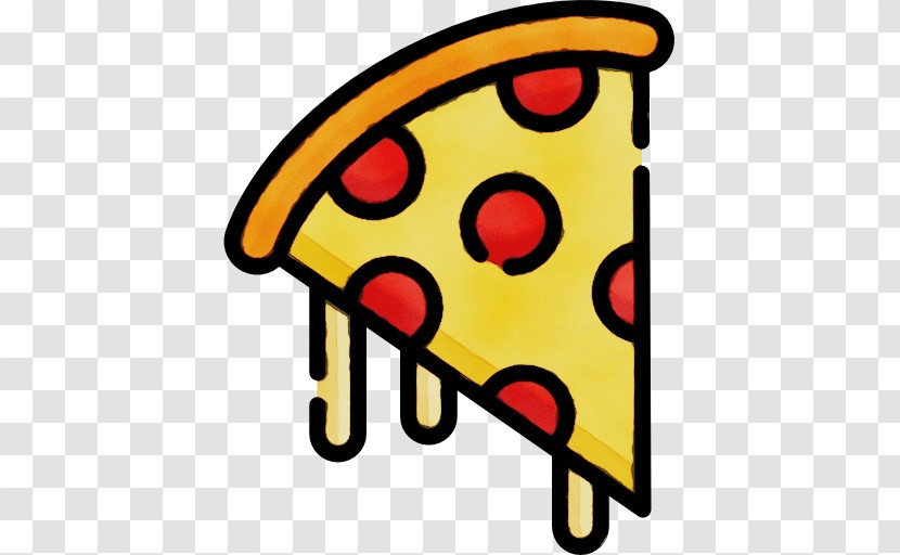 Icon Pizza Smiley Text Yellow Transparent PNG