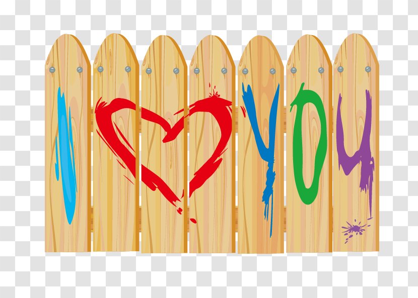Picket Fence Hedge - Tree - I Love You Transparent PNG