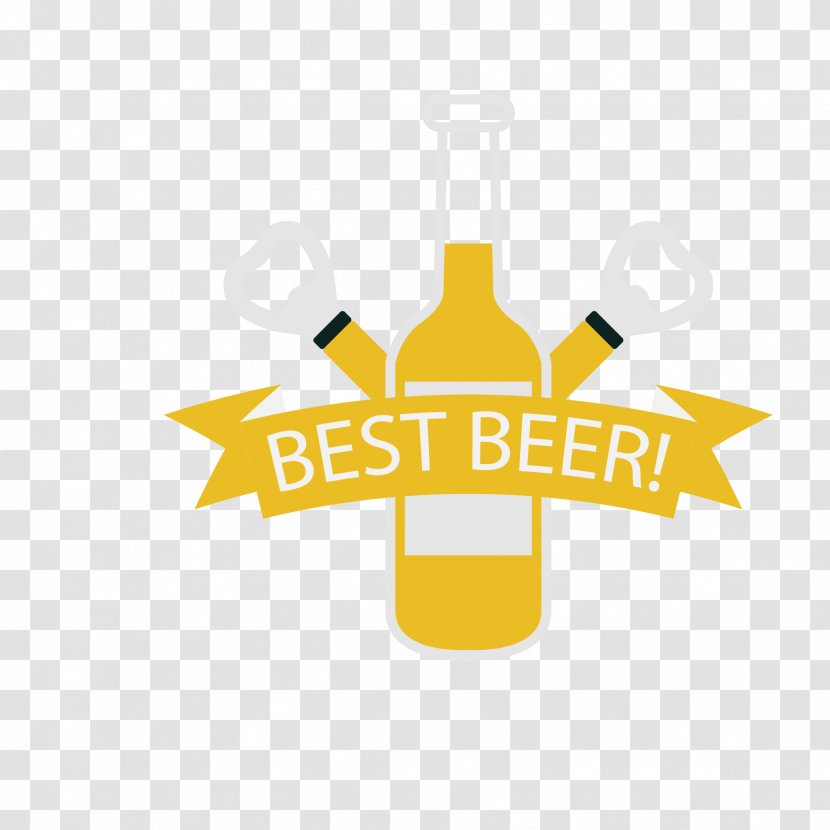 Beer Wine Drink Bottle - Alcoholic Beverage - Theme Label Transparent PNG