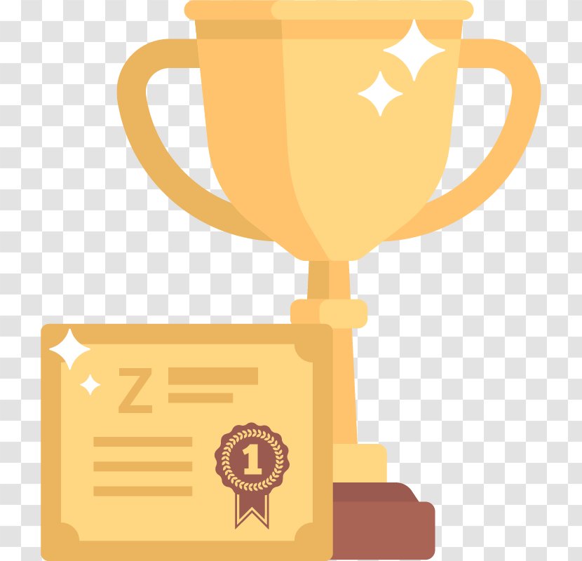 Trophy Award Clip Art - Drinkware - Training Certificate Transparent PNG