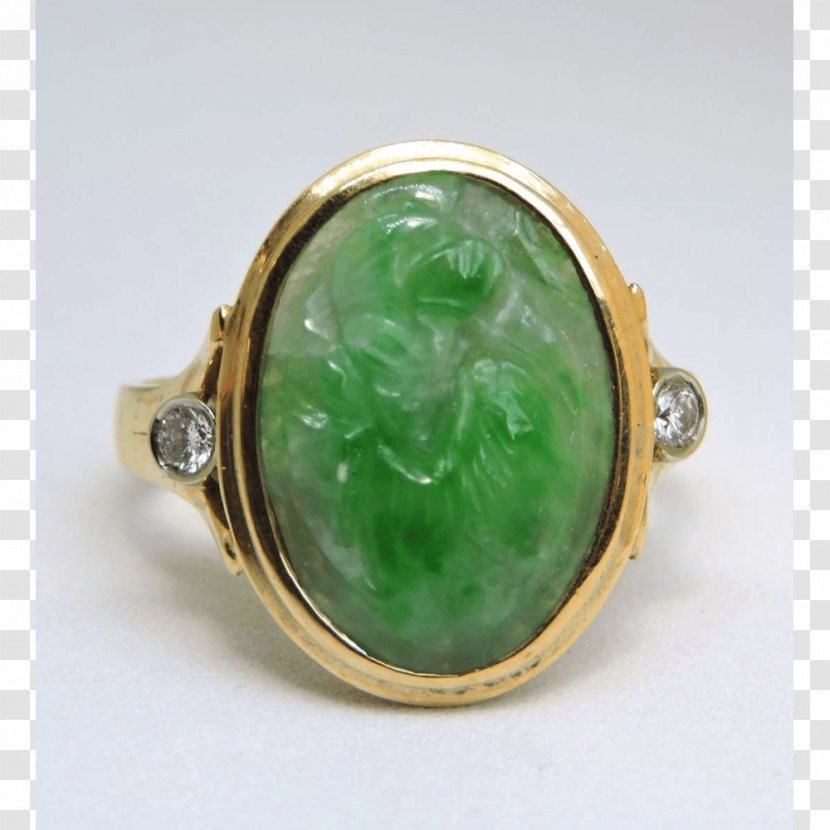 Emerald Ring Jade Diamond Jewellery Transparent PNG