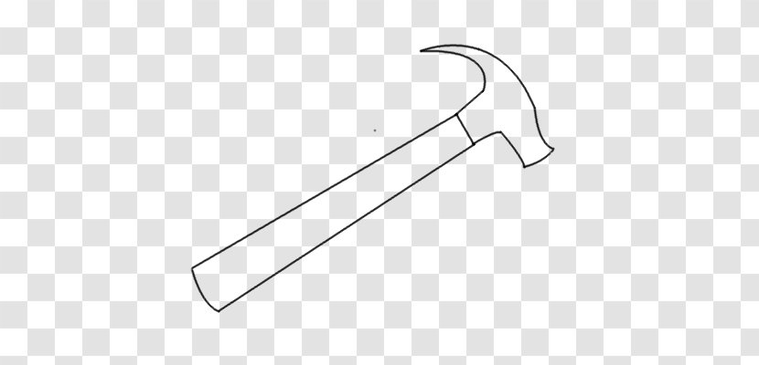 Line Art Hammer Drawing Tool - Flower - Throw Transparent PNG