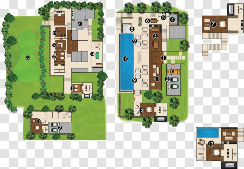 Villa Chan Grajang Floor Plan Residential Area Sea - Video Game - Elevation Transparent PNG