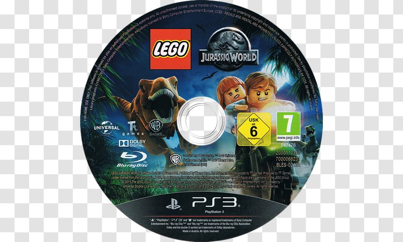 Lego Jurassic World Compact Disc PlayStation 4 Game - Data Storage Device - Playstation Transparent PNG