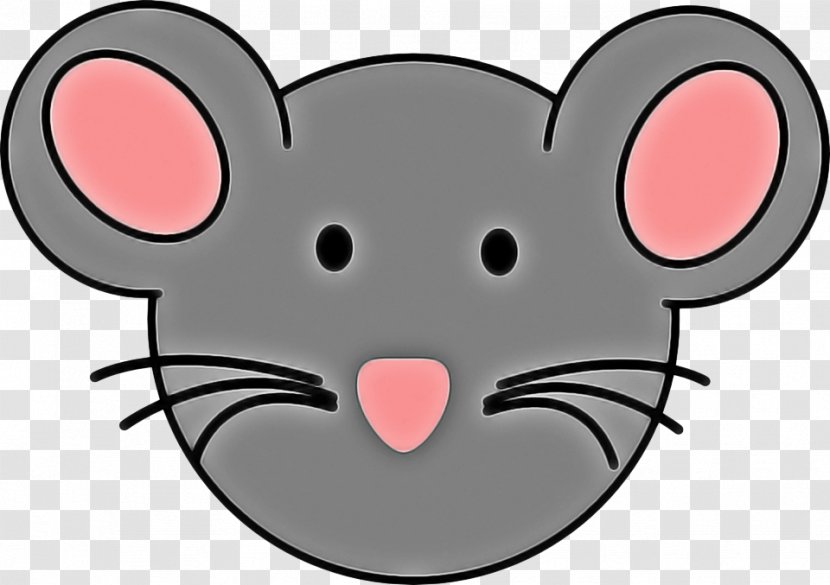 Rat Cartoon Mouse Clip Art Pink - Muroidea - Nose Transparent PNG