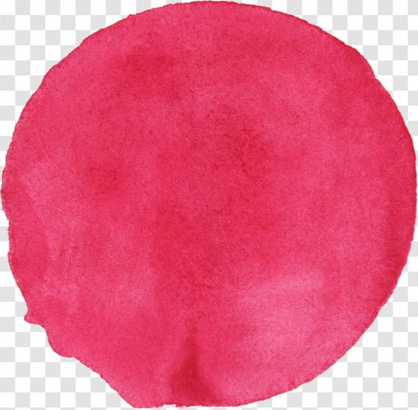 Red Pink Magenta Maroon Circle - Watercolour Transparent PNG