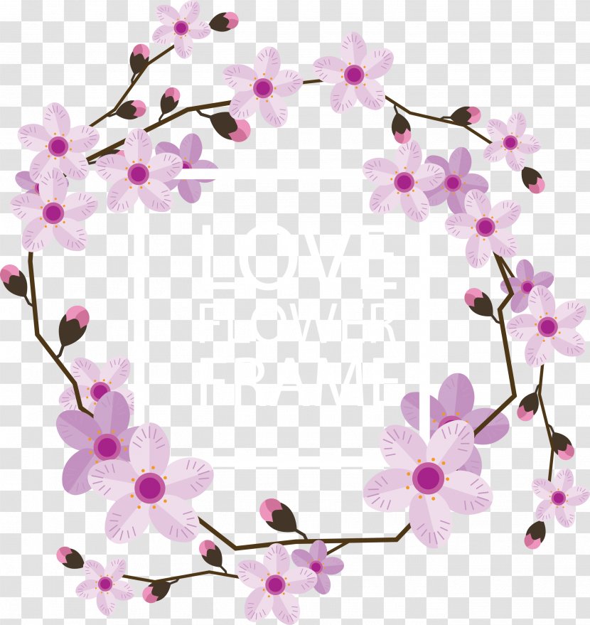 Cherry Blossom Pink - Flower Arranging - Title Box Transparent PNG