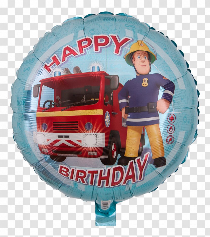 Balloon Birthday Firefighter Inflatable Fire Department - Gift Transparent PNG