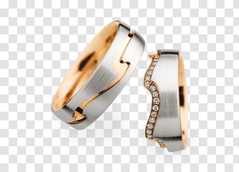 Wedding Ring Gold Engagement Diamond - Colored Transparent PNG