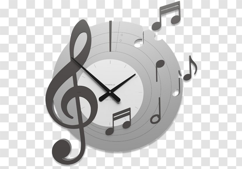 Musical Note Quartz Clock - Heart Transparent PNG