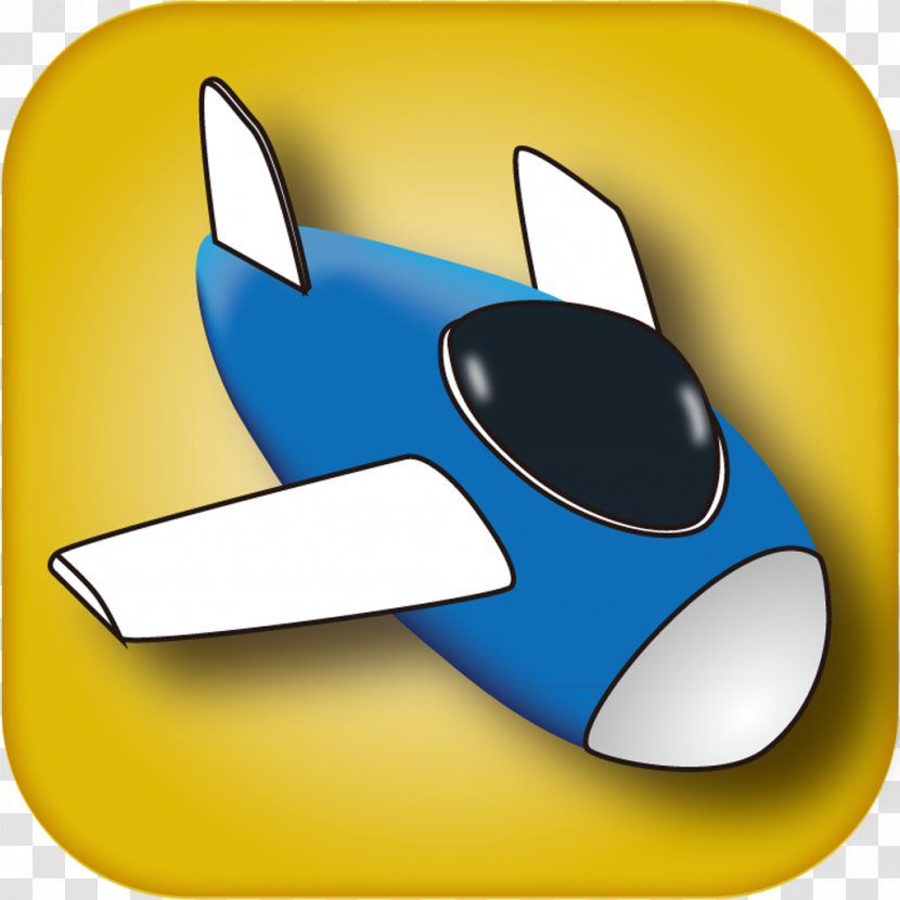 Electric Blue Cobalt Yellow - Paper Plane Transparent PNG