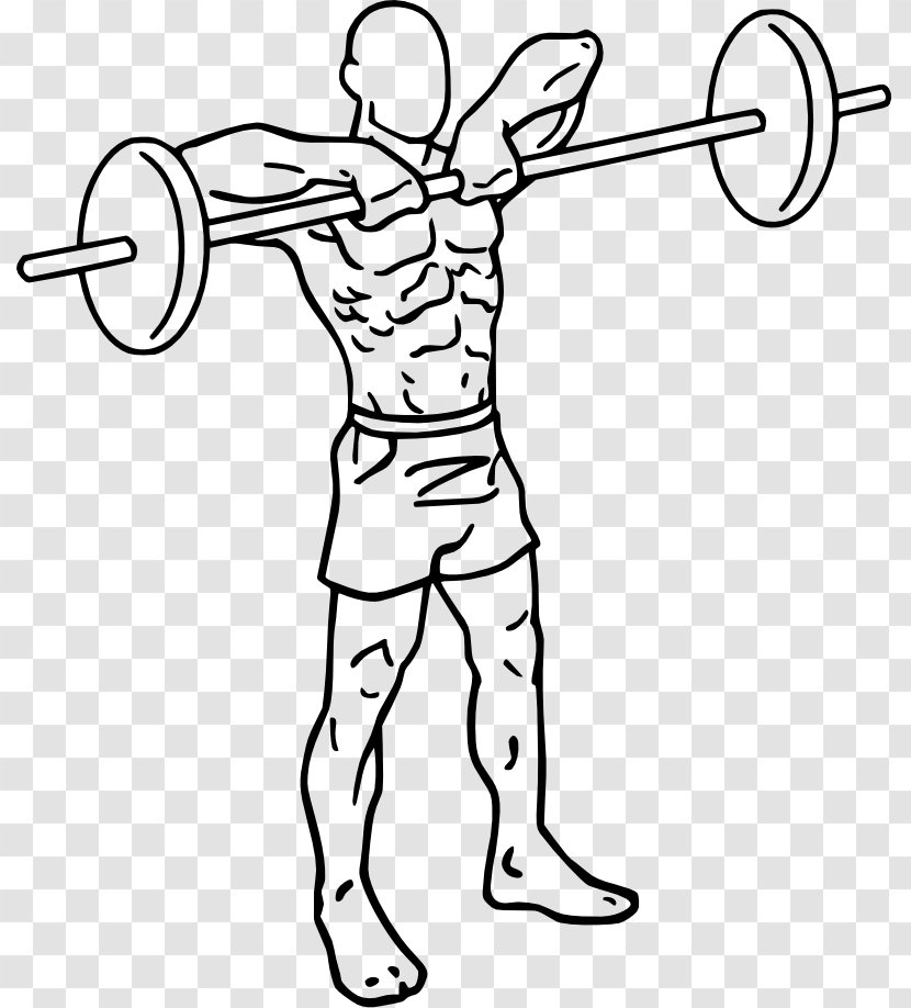 Front Raise Overhead Press Dumbbell Fly Upright Row - Frame - Barbell Transparent PNG