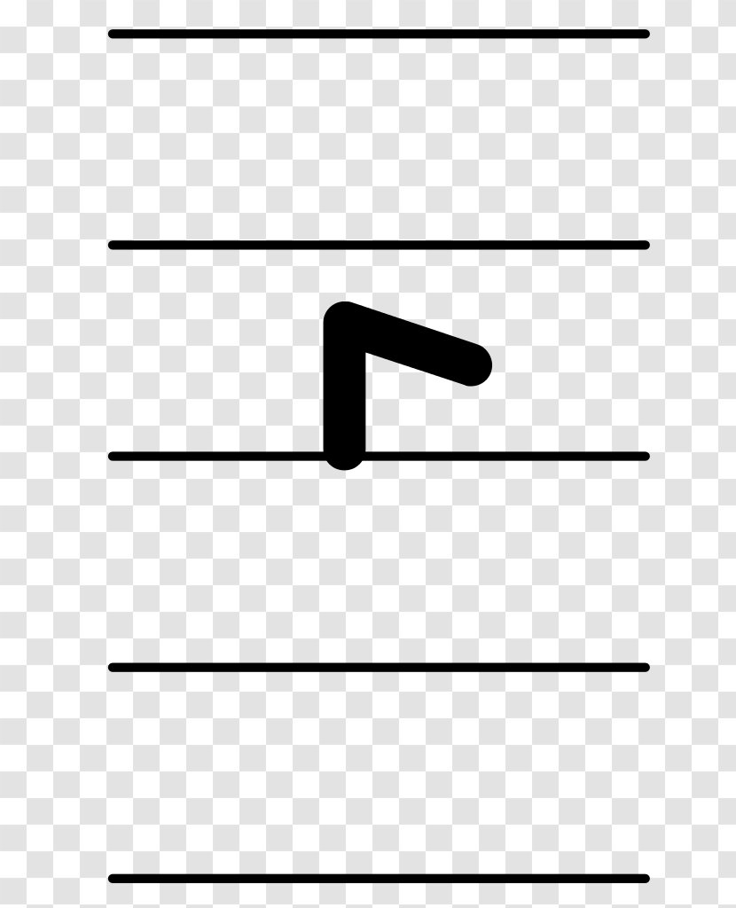 Quarter Note Rest Musical Wikimedia Commons Mensural Notation - Silhouette Transparent PNG