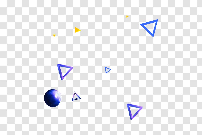 Triangle Geometry - Geometric Shape - Round Blue Transparent PNG