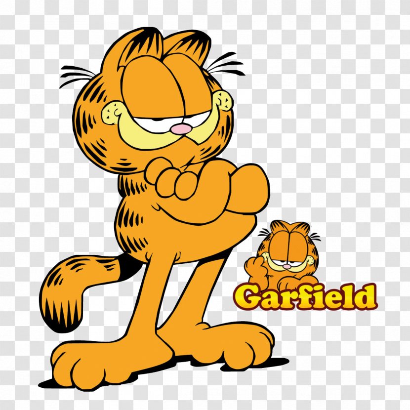 Popular Cat Names Odie Cartoon Garfield - Mammal Transparent PNG