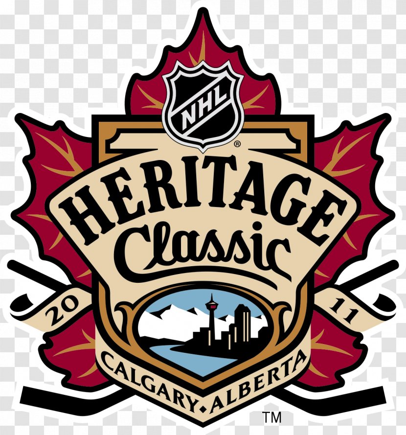 NHL Heritage Classic Logo Montreal Canadiens Calgary Flames Brand - Symbol Transparent PNG