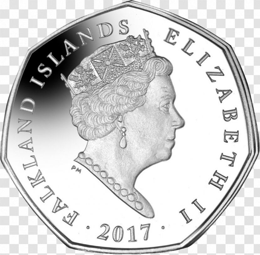 Falkland Islands Fifty Pence Coin Pobjoy Mint Rockhopper Penguin - Currency - Exclusive King Transparent PNG