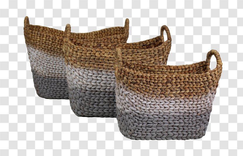 Common Water Hyacinth Basket Rattan Rotan - Jg Transparent PNG