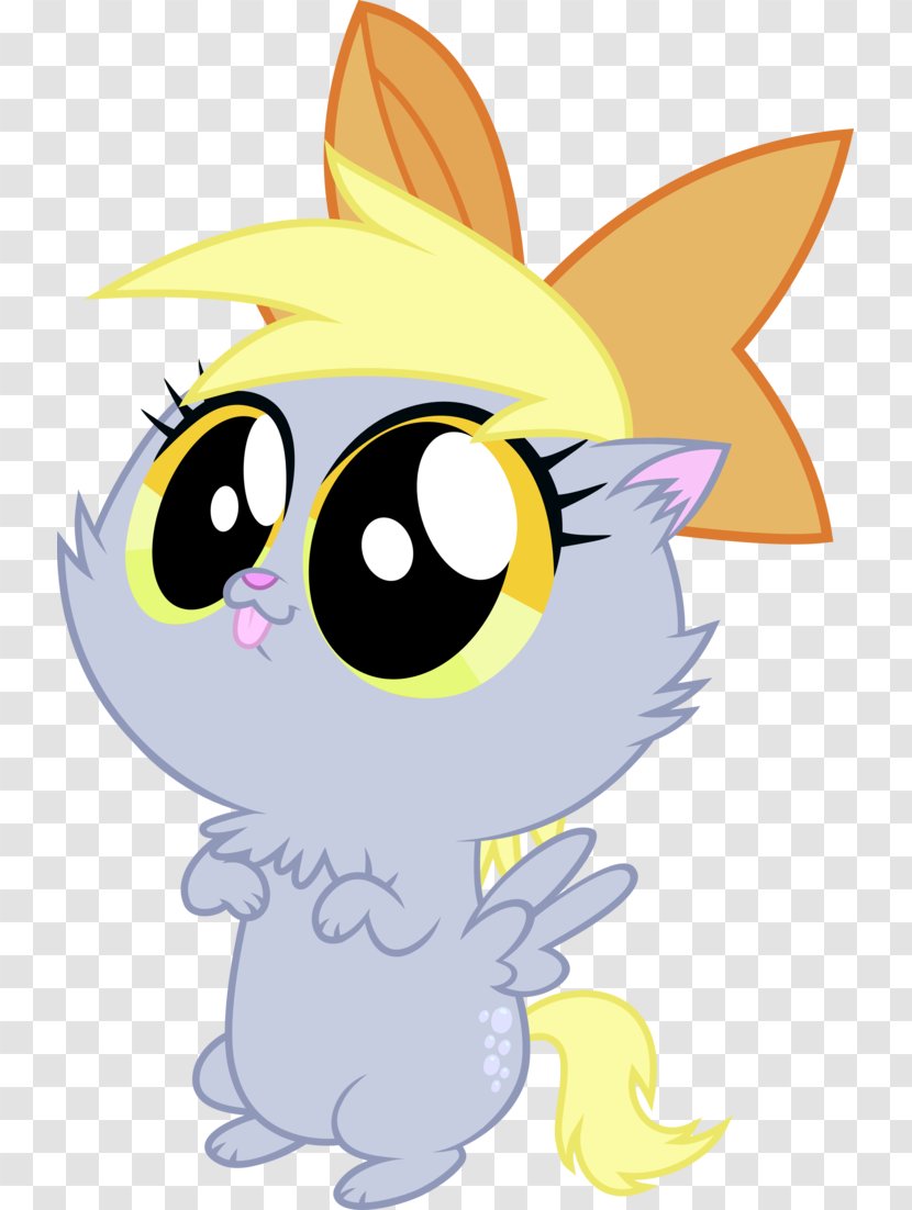 Derpy Hooves Kitten Cat Fluttershy Pony - Rarity Transparent PNG