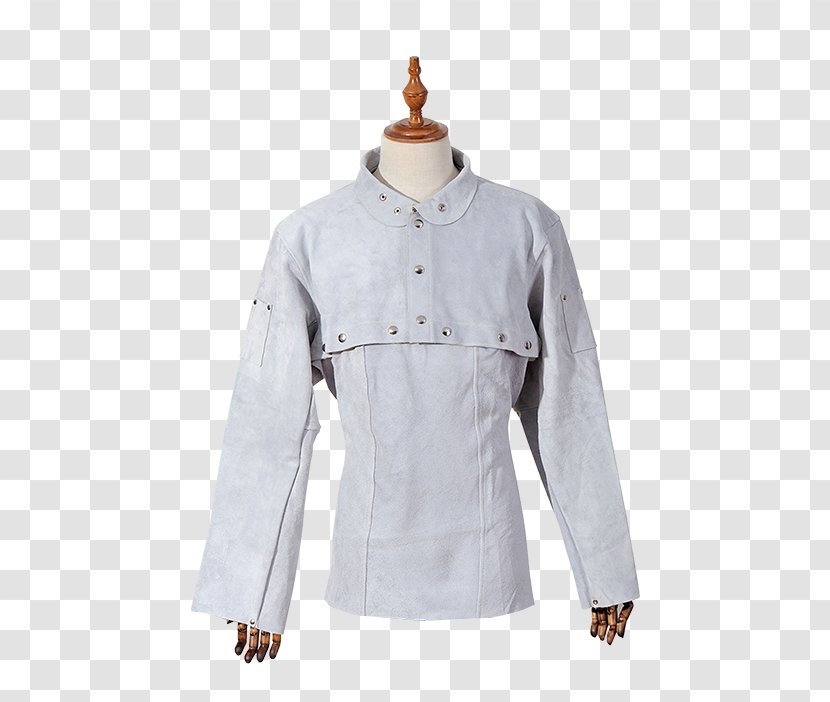 Blouse Collar Jacket Outerwear Button Transparent PNG