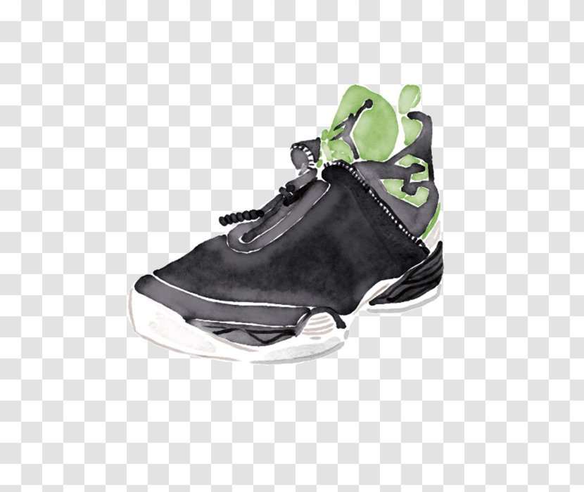 Sneakers Basketball Shoe Hiking Boot - Black - Canestro Transparent PNG