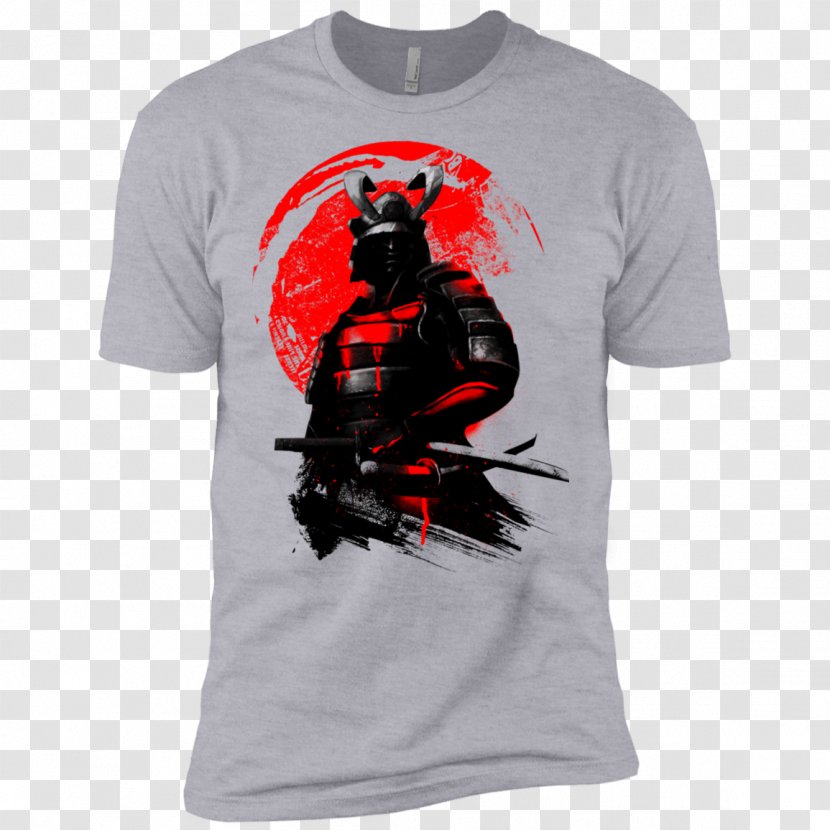 Printed T-shirt Samurai Top - Neckline Transparent PNG