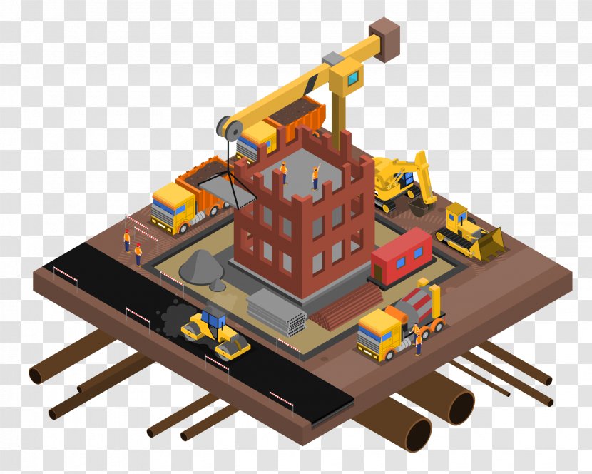 Building Architectural Engineering Heavy Machinery - Crane Transparent PNG