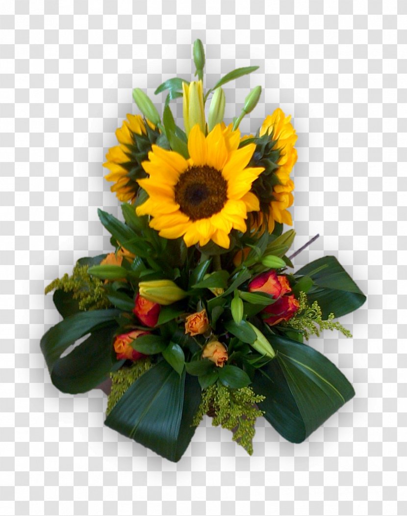Common Sunflower Floral Design Cut Flowers Transvaal Daisy Flower Bouquet - Yellow Transparent PNG