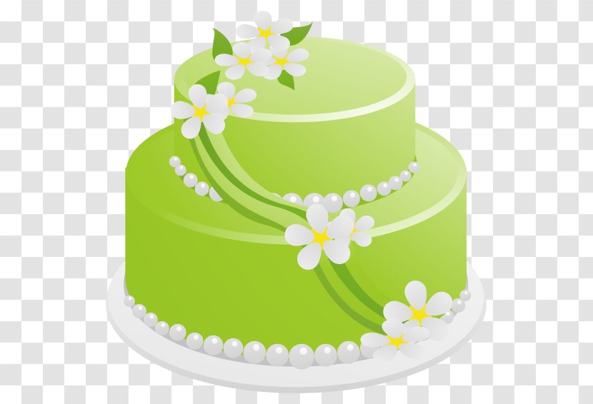 Birthday Cake Cupcake Wedding Clip Art - Green - Layer Transparent PNG