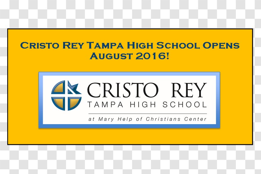 Cristo Rey Tampa High School Dallas College Prep Network National Secondary - Text Transparent PNG