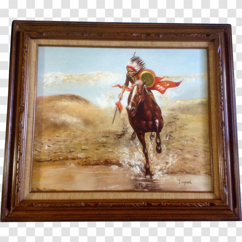 Oil Painting Horse Native Americans In The United States Artist Transparent PNG