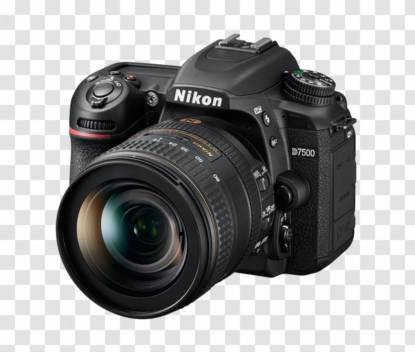 Digital SLR Nikon D7500 AF-S DX Nikkor 35mm F/1.8G Format 16-80mm F/2.8-4E ED VR - Slr - Camera Transparent PNG