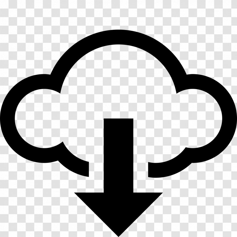Download Cloud Storage Computing - Black And White Transparent PNG