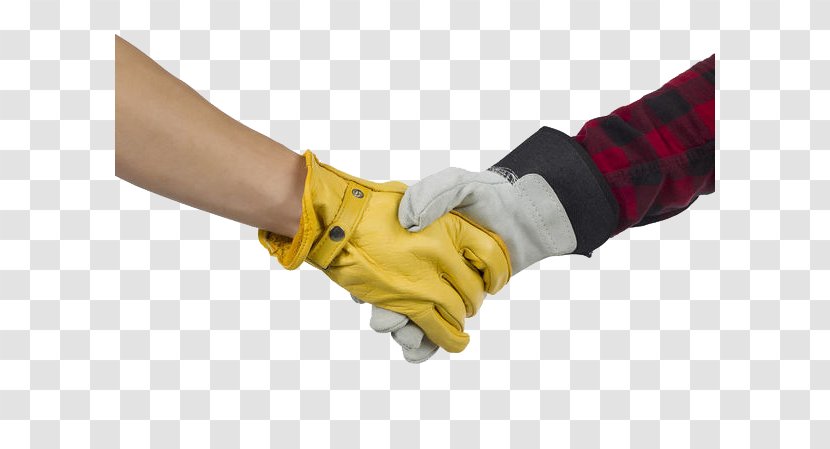 Handshake Glove Stock Photography - 2 Men With Gloves And Handshakes Transparent PNG