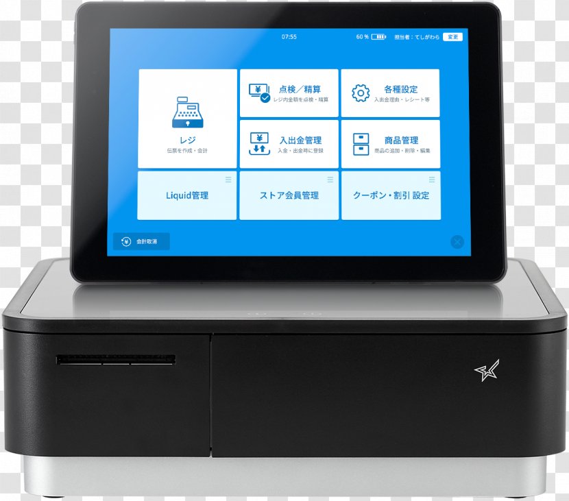 Point Of Sale Tablet Computers オールインワン Card Reader Credit Transparent PNG