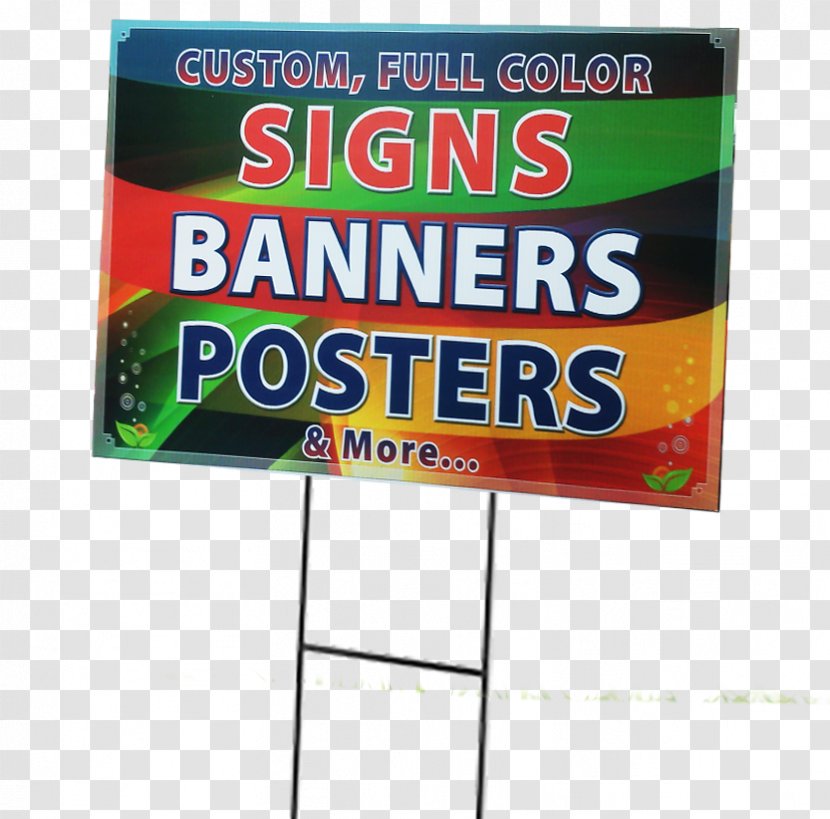 Banner Advertising Lawn Sign Printing Signage - Trifold Brochures Transparent PNG