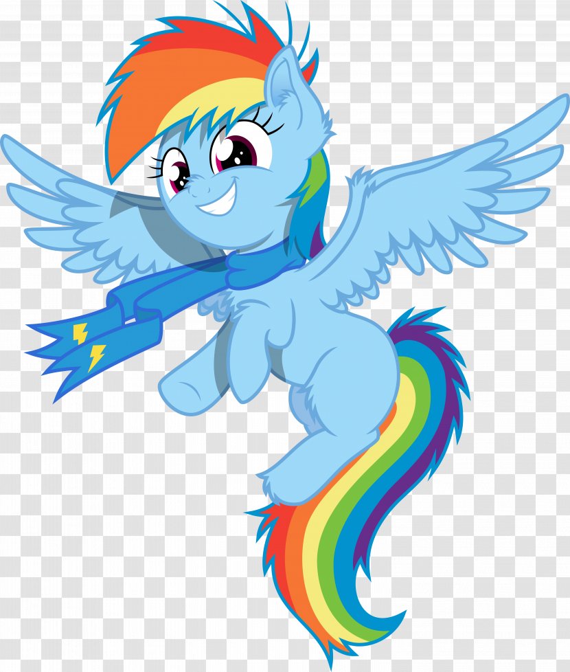 Rainbow Dash Pinkie Pie Pony Horse Pegasus - Cartoon Transparent PNG