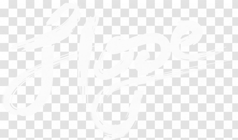 White Line Font - Monochrome - Hope Transparent PNG