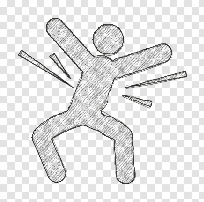 Humans Icon Motion Icon Man Celebrating Icon Transparent PNG