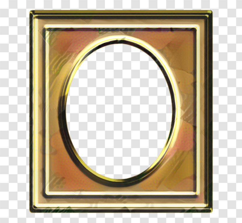 Circle Background Frame - Yellow - Rectangle Picture Transparent PNG