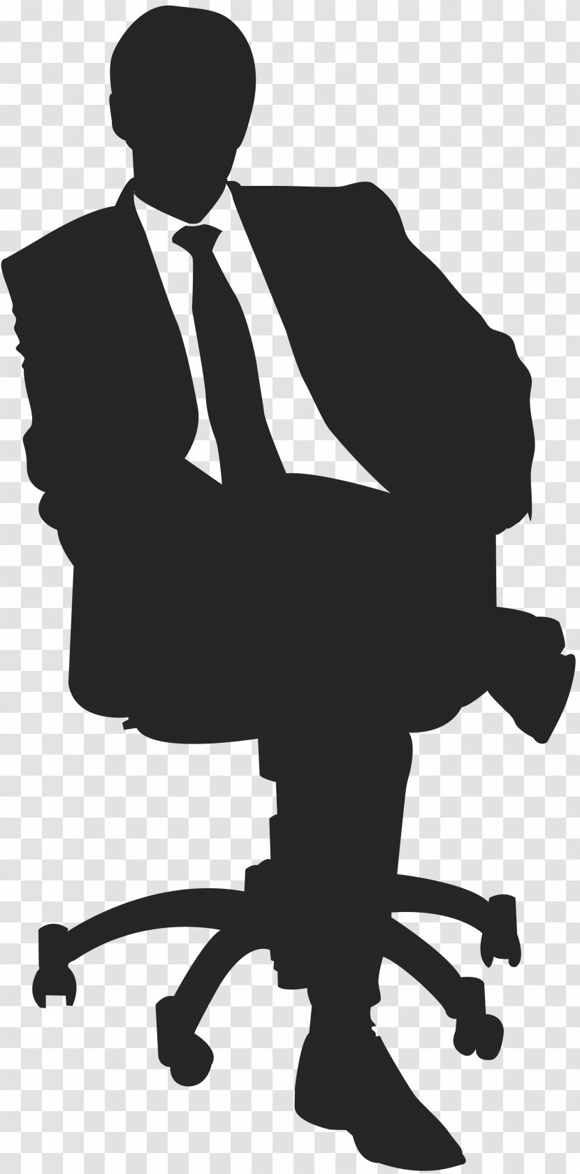 Silhouette Person Podcast - Male - Sitting Man Transparent PNG
