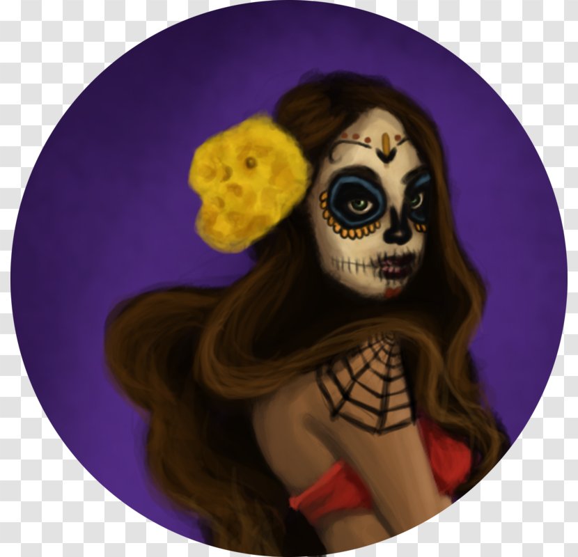 Day Of The Dead Artist Skull Death - Social Transparent PNG