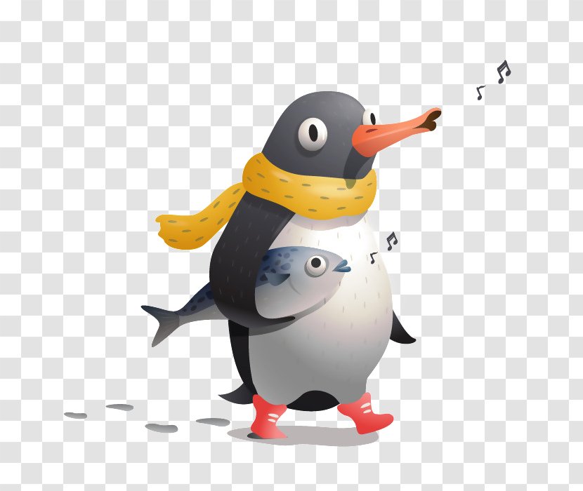 Penguin Antarctic Cartoon Illustration - Little - Creative Transparent PNG